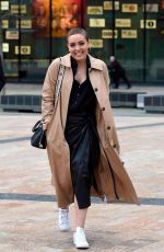 AMY DOWDEN Leaves BBC Breakfast Studios in Manchester 03/01/2024