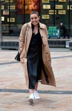 AMY DOWDEN Leaves BBC Breakfast Studios in Manchester 03/01/2024