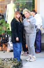 AMY SCHUMER and JILLIAN BELL on the Set of Kind of Pregnant in New York 03/01/2024
