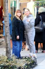 AMY SCHUMER and JILLIAN BELL on the Set of Kind of Pregnant in New York 03/01/2024