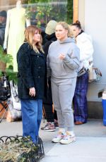 AMY SCHUMER and JILLIAN BELL on the Set of Kind of Pregnant in New York 03/01/2024