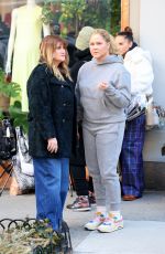AMY SCHUMER and JILLIAN BELL on the Set of Kind of Pregnant in New York 03/01/2024