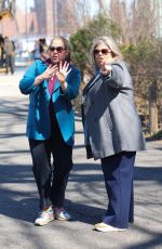 AMY SCHUMER and URZILA CARLSON on the Set of Kinda Pregnant 03/25/2024