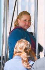 AMY SCHUMER and URZILA CARLSON on the Set of Kinda Pregnant 03/25/2024