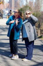 AMY SCHUMER and URZILA CARLSON on the Set of Kinda Pregnant 03/25/2024