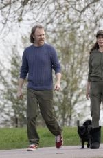 ANNA FRIEL Out with Her Dog and a Friend at Windsor Castle 03/22/2024