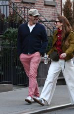 ANNA OSCEOLA and Jon Hamm Out in New York 03/16/2024