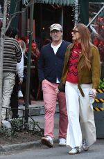 ANNA OSCEOLA and Jon Hamm Out in New York 03/16/2024