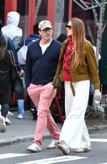 ANNA OSCEOLA and Jon Hamm Out in New York 03/16/2024