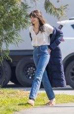 ANNE HATHAWAY on the Set of Flowervale Street 03/21/2024