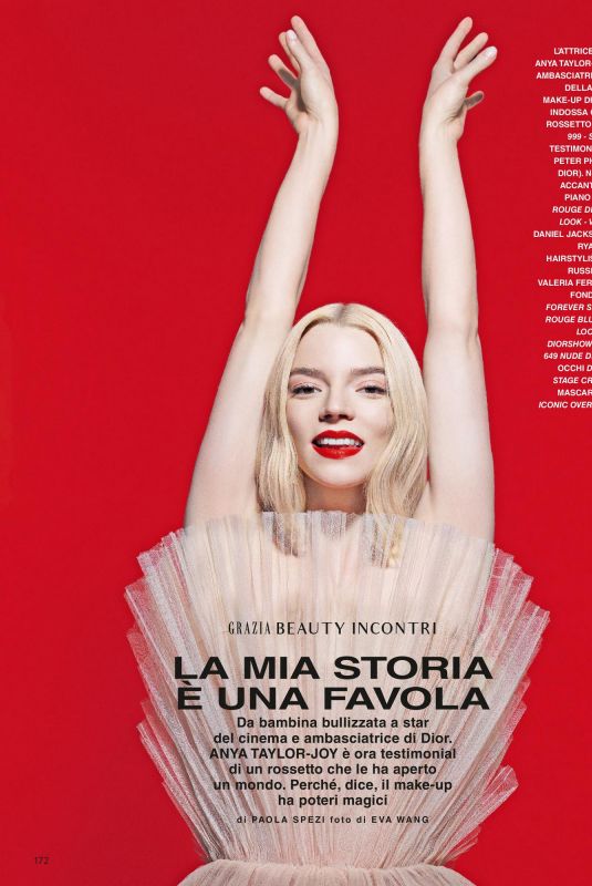 ANYA TAYLOR-JOY in Grazia Italy, March 2024