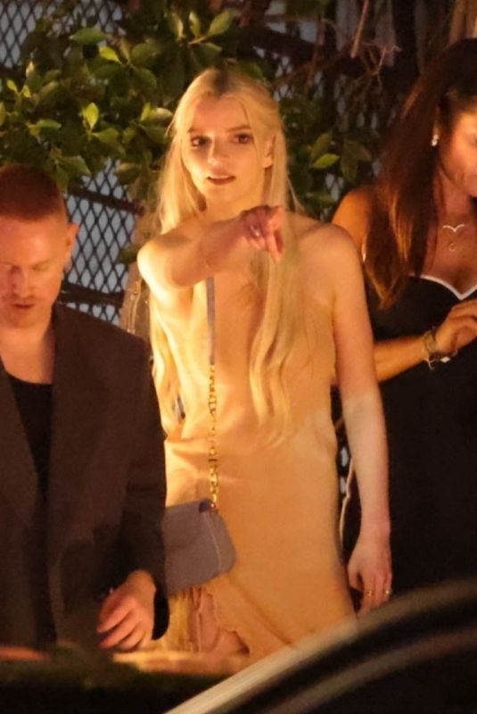 ANYA TAYLOR-JOY Leaves CAA Pre-Oscar Party in West Hollywood 03/08/2024