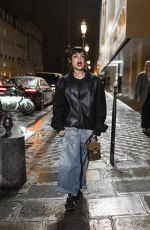 ARIANA GREENBLATT Out at Rue de Rivoli at Paris Fashion Week 03/05/2024
