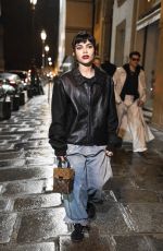 ARIANA GREENBLATT Out at Rue de Rivoli at Paris Fashion Week 03/05/2024