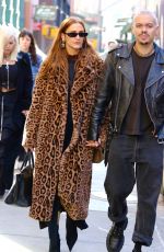 ASHLEE SIMPSON and Evan Ross Out in New York 03/25/2024