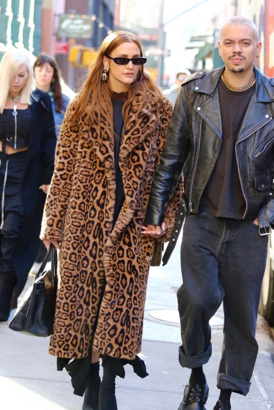 ASHLEE SIMPSON and Evan Ross Out in New York 03/25/2024