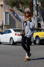 ASHLEE SIMPSON Out for an Erowan Smoothie in Los Angeles 02/28/2024