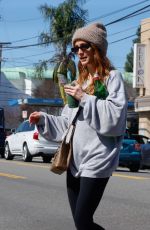 ASHLEE SIMPSON Out for an Erowan Smoothie in Los Angeles 02/28/2024
