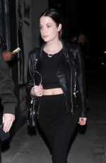 ASHLEY BENSON and Brandon Davis Leave a Dinner Party at Craig