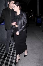 ASHLEY BENSON and Brandon Davis Leave a Dinner Party at Craig