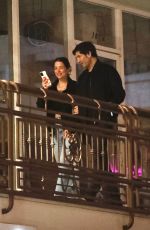 ASHLEY BENSON and Brandon Davis on a Dinner Date at Sushi Park in West Hollywood 03/13/2024