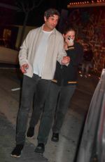 ASHLEY BENSON and Brandon Davis Out for Dinner at Craig