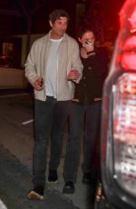 ASHLEY BENSON and Brandon Davis Out for Dinner at Craig