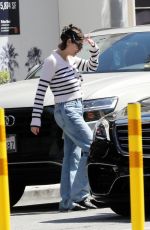 ASHLEY BENSON and Brandon Davis Out for Lunch at Sugarfish in Beverly Hills 03/16/2024