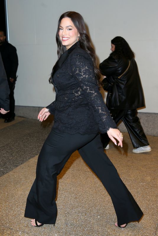 ASHLEY GRAHAM Arrives at CBS Studios in New York 03/07/2024