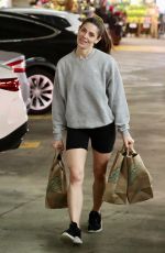 ASHLEY GREENE Shopping at Whole Foods in Los Angeles 02/29/2024