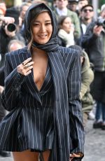 ASHLEY PARK Arrives at Nina Ricci Show at PFW in Paris 03/01/2024