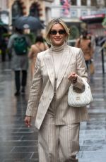 ASHLEY ROBERTS Arrives at Global Radio in London 02/29/2024