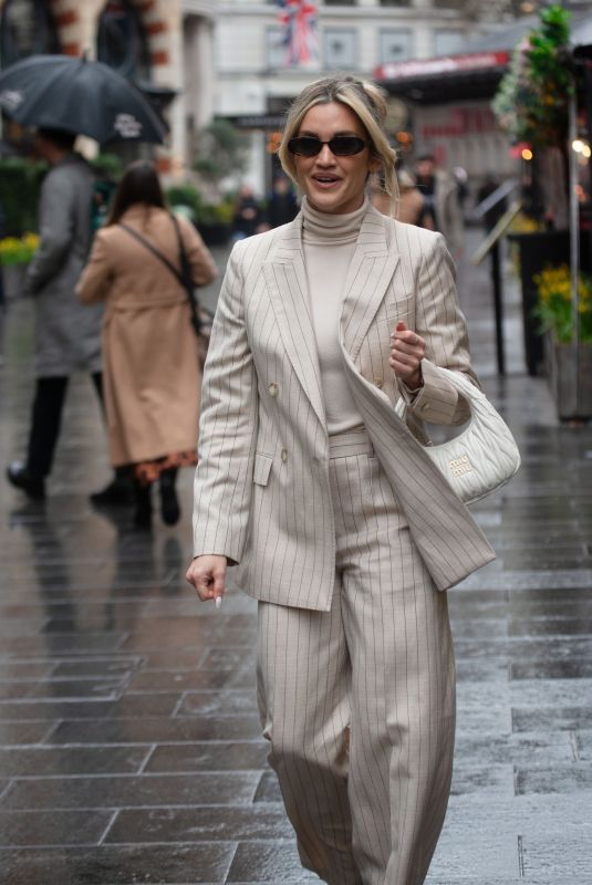 ASHLEY ROBERTS Arrives at Global Radio in London 02/29/2024