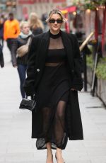 ASHLEY ROBERTS Arrives at Heart Radio in London 03/28/2024