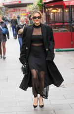 ASHLEY ROBERTS Arrives at Heart Radio in London 03/28/2024