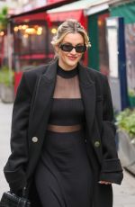 ASHLEY ROBERTS Arrives at Heart Radio in London 03/28/2024