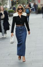ASHLEY ROBERTS in Denim Out in London 03/04/2024