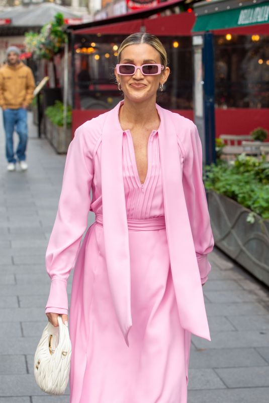 ASHLEY ROBERTS Leaves Global Radio Studios in London 03/15/2024