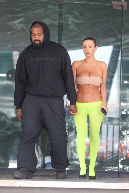 BIANCA CENSORI and Kanye West Heading to a Business Meeting in Hollywood 03/18/2024