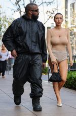 BIANCA CENSORI and Kanye West Heading to Cheesecake Factory 03/20/2024