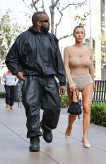 BIANCA CENSORI and Kanye West Heading to Cheesecake Factory 03/20/2024