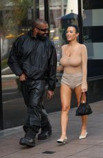 BIANCA CENSORI and Kanye West Heading to Cheesecake Factory 03/20/2024