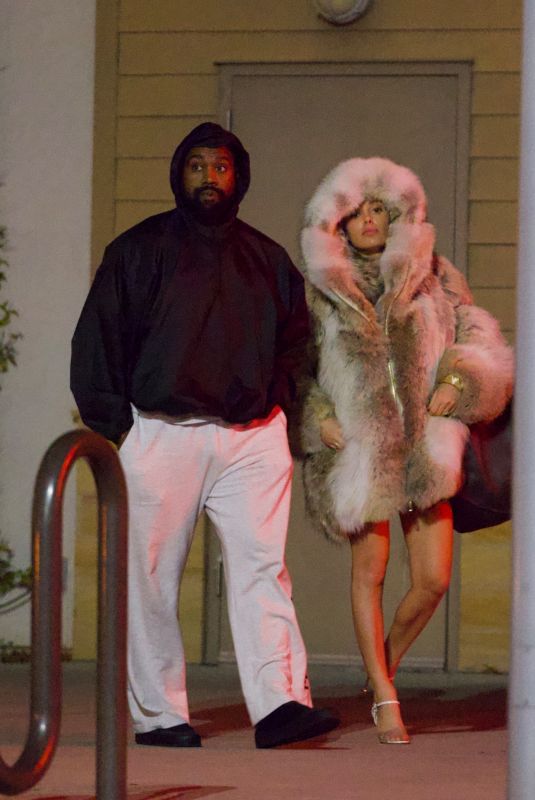 BIANCA CENSORI and Kanye West Leaves a Movie Theater in Los Angeles 03/29/2024