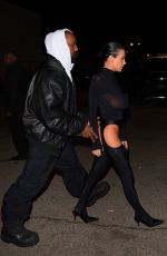 BIANCA CENSORI and Kanye West Night Out in Los Angeles 03/09/2024