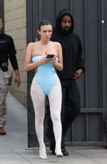 BIANCA CENSORI and Kanye Wst on a Movie Date at The Grove for Dune 2 in Los Angeles 03/24/2024