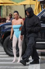 BIANCA CENSORI and Kanye Wst on a Movie Date at The Grove for Dune 2 in Los Angeles 03/24/2024