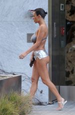 BIANCA CENSORI Visits Melrose Tanning Salon in West Hollywood 03/19/2024