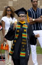 BLAC CHYNA, TAMAR BRAXTON, SAUSY SANTANA, KARLOUS MILLER, SLAUDIA JORDAN and and SWAGGY P Film Graduation Day Scenes for College Hill: Celebrity Edition in New Orleans 02/29/2024