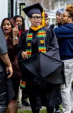 BLAC CHYNA, TAMAR BRAXTON, SAUSY SANTANA, KARLOUS MILLER, SLAUDIA JORDAN and and SWAGGY P Film Graduation Day Scenes for College Hill: Celebrity Edition in New Orleans 02/29/2024