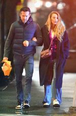 BLAKE LIVELY and Ryan Reynolds Out for Dinner at Buvette Restaurant in New York 03/02/2024